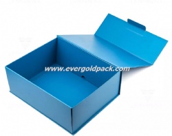 Magnetic Folding Gift Cardboard Box With Ribbon Closure